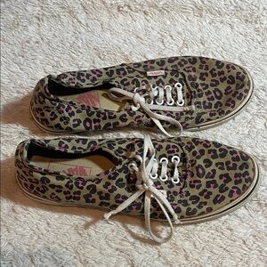 Cheetah print vans size 7 1/2
